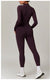 Winter Autumn Women's One-piece Yoga Jumpsuit leggings Long-sleeved Warm ski Overalls Outerwear High Elastic Cycling Bodysuit