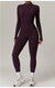 Winter Autumn Women's One-piece Yoga Jumpsuit leggings Long-sleeved Warm ski Overalls Outerwear High Elastic Cycling Bodysuit